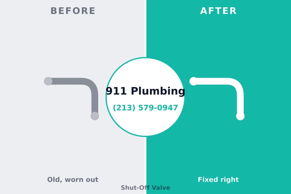 Before and after: plumbing company Hillandale, MD
